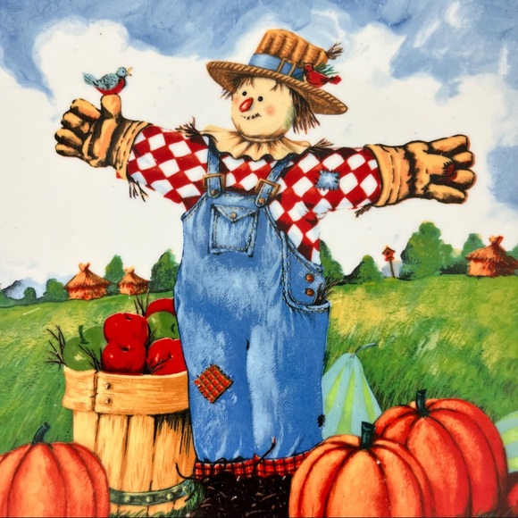 Homeland Harvest large ceramic fall platter - Picture 2 of 3